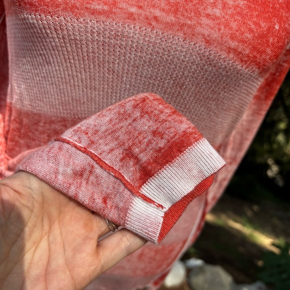 KOKUN V Neck Striped Sweater - Picture 12 of 13